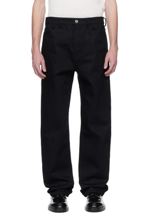 Jil Sander Black WL Leather Jeans
