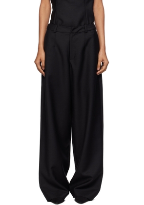 BAMBOU ROGER KWONG Black Wool & Mohair Trousers