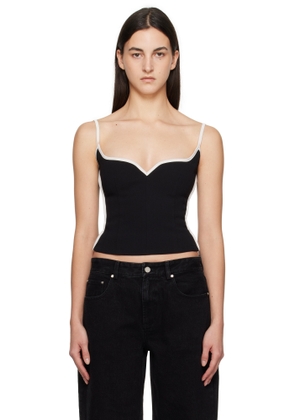 Paris Georgia Black & White Heart Singlet Camisole