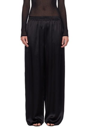 WARDROBE.NYC Black Satin Pajama Trousers