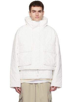 Feng Chen Wang White Embossed Jacket