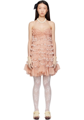 Valentino Pink Chiffon Minidress