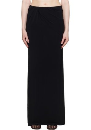 JACQUEMUS Black 'La Jupe Peplo' Maxi Skirt