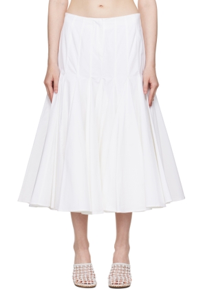 JACQUEMUS White La Croisière 'The Agave' Midi Skirt