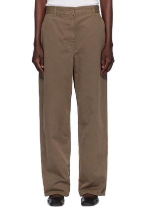 The Row Taupe Sharka Trousers