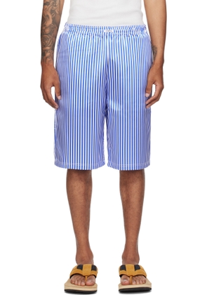 ABRA SSENSE Exclusive Blue & White Basketball Printed Shorts