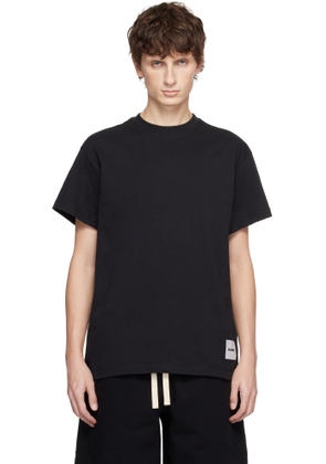 Jil Sander Three-Pack Black Short-Sleeved T-shirts
