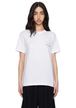 Comme des Garçons Shirt White Logo T-shirt