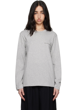 Comme des Garçons Shirt Gray Logo T-shirt