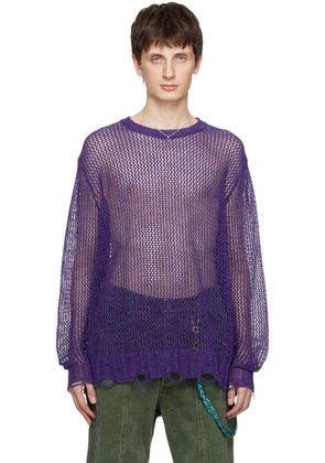 Song for the Mute Purple Oversized Sweater