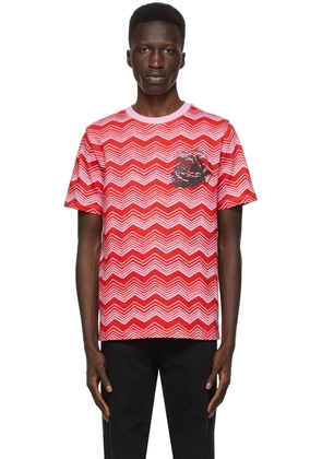SSENSE WORKS SSENSE Exclusive Jeremy O. Harris Red & Pink Rose T-Shirt