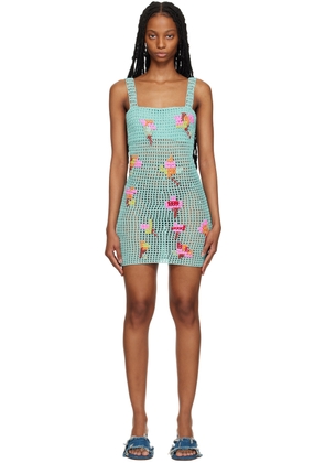 Tach Blue Nunzia Minidress