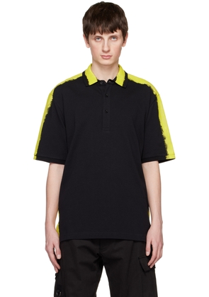 Moschino Black Paint Polo