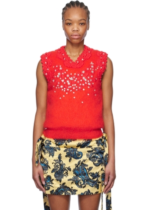 Meryll Rogge Red Padded Vest