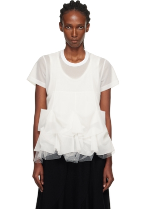 Tao Comme Des Garçons White Tiered T-Shirt