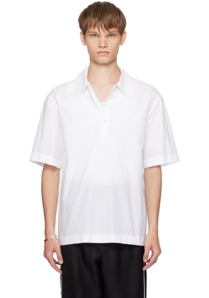 Jil Sander White Cotton Polo
