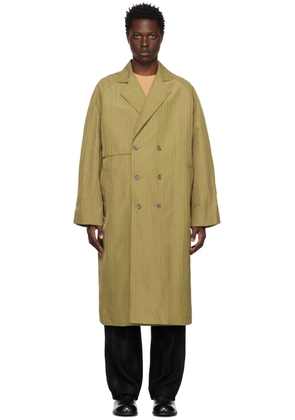 Song for the Mute Green Long Trench Coat