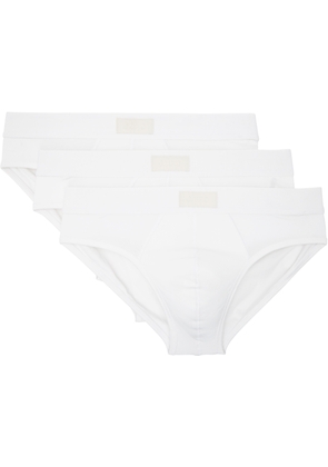 SKIMS Three-Pack White SKIMS Cotton Briefs