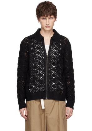 Jil Sander Black Zip Up Shirt