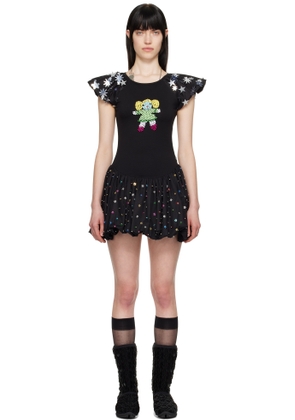 Chopova Lowena Black Angelica Minidress