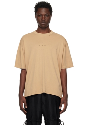 Song for the Mute Tan Oversized T-Shirt