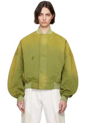 JW Anderson Khaki Relaxed Cotton Bomber Jacket