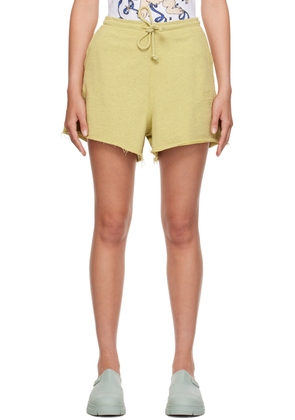 GANNI Green Drawstring Shorts