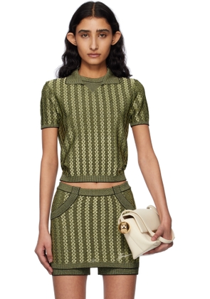 JACQUEMUS Green 'Le Polo Marino' Polo