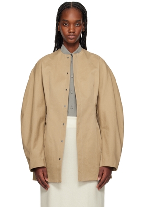 AURALEE Tan Washed Finx Chino Half Coat