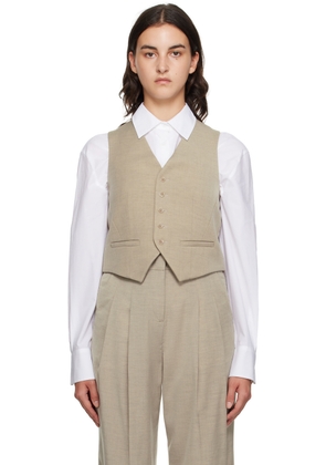 The Frankie Shop Taupe Gelso Vest