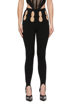 Dion Lee Black Double Stirrup Leggings