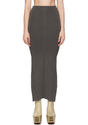 Rick Owens Gray Concordians Pillar Maxi Skirt