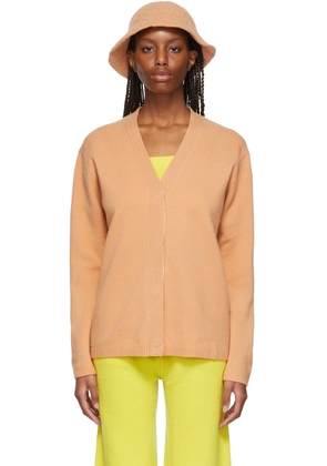 Victor Glemaud Orange Wool Cardigan