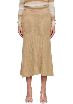 Gimaguas Beige Isola Midi Skirt