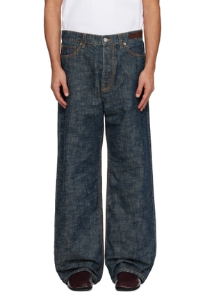 Lanvin Navy Baggy Jeans