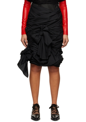 tao Black Bow Midi Skirt