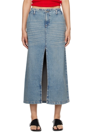 Gimaguas Blue Leslie Denim Midi Skirt