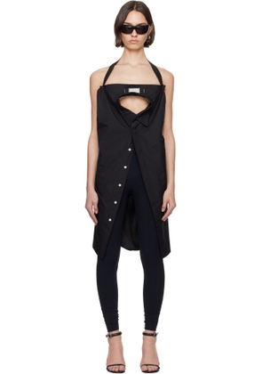 NVL-GARDE Black Open Back Oversized Shirt