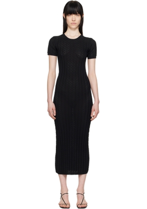 Loulou de Saison Black Aruba Midi Dress