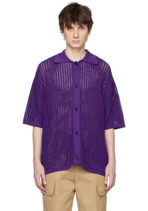 WOOYOUNGMI Purple Hardware Shirt