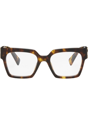 Miu Miu Eyewear Brown Miu Glimpse Glasses