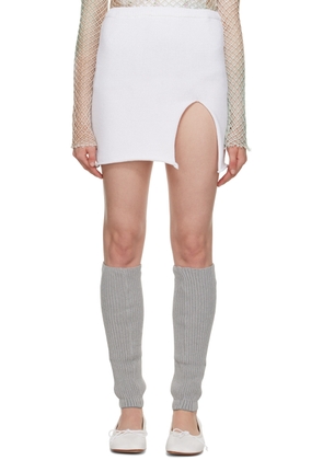 OPEN YY White Vented Miniskirt