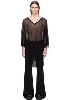 Rick Owens Black Hollywood V Tommy T-shirt