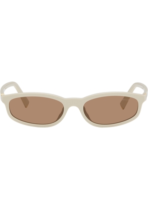 Miu Miu Eyewear Off-White Miu Regard Sunglasses