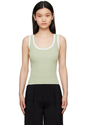 Elleme Green Scoop Neck Tank Top