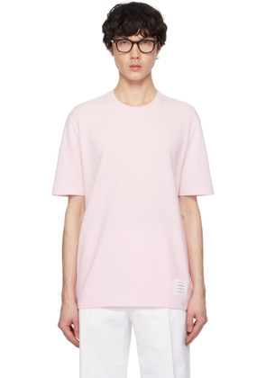 Thom Browne Pink Classic Pique 4-Bar T-shirt
