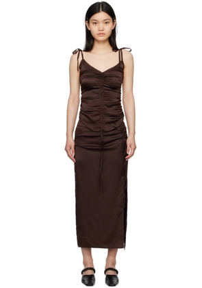 Elleme Brown Ruched Camisole