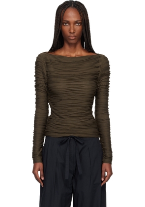 Proenza Schouler Khaki Proenza Schouler White Label Paloma Top