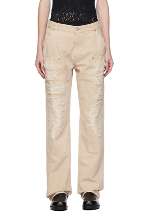 1017 ALYX 9SM Off-White Destroyed Trousers