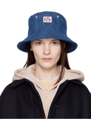 A.P.C. Blue Bob Thais Bucket Hat
